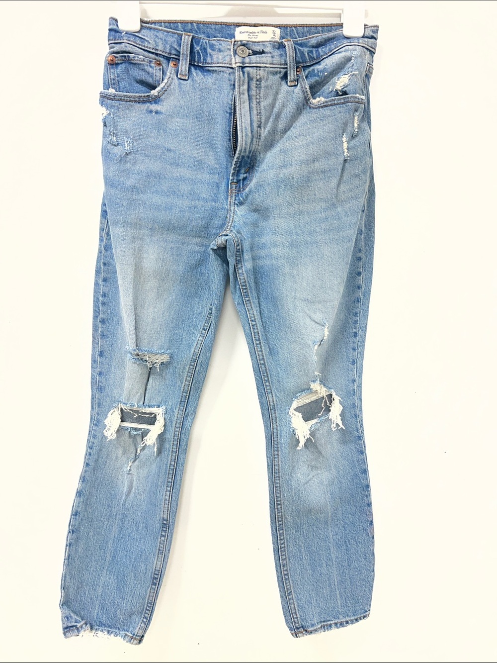 Abercrombie & Fitch Jeans The Skinny High Rise Distressed Size 4 27" Waist